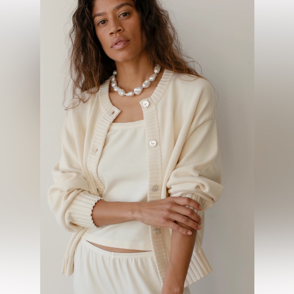 NWOT DONNI The Cotton Knit Cardigan